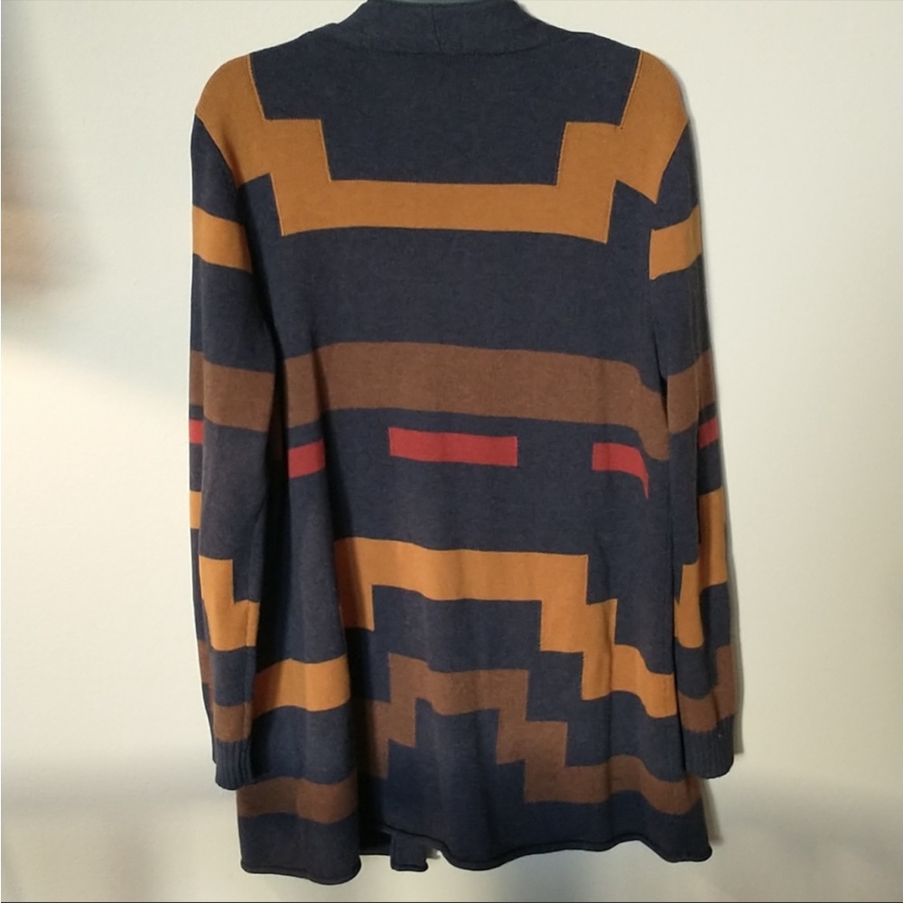 Lightweight Pendleton Sweater Mustard Navy - image 5